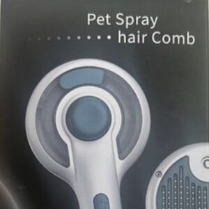 Qerilo Dog/Cat Steam Comb &  Spray • • hair Comb, 3 in 1, Cat and Dog
